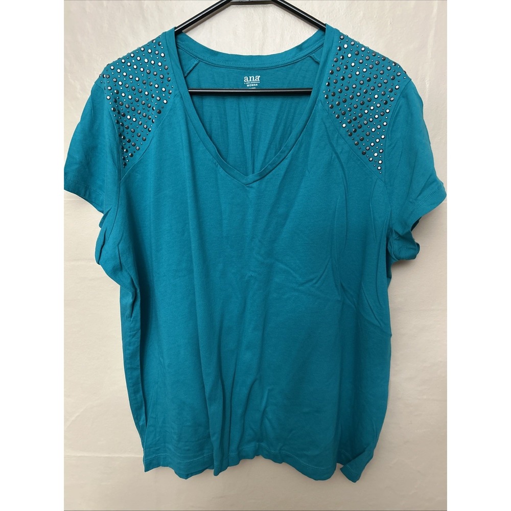 Women's Lot 5 Short Sleeve Tops Green White‎ T Shirts